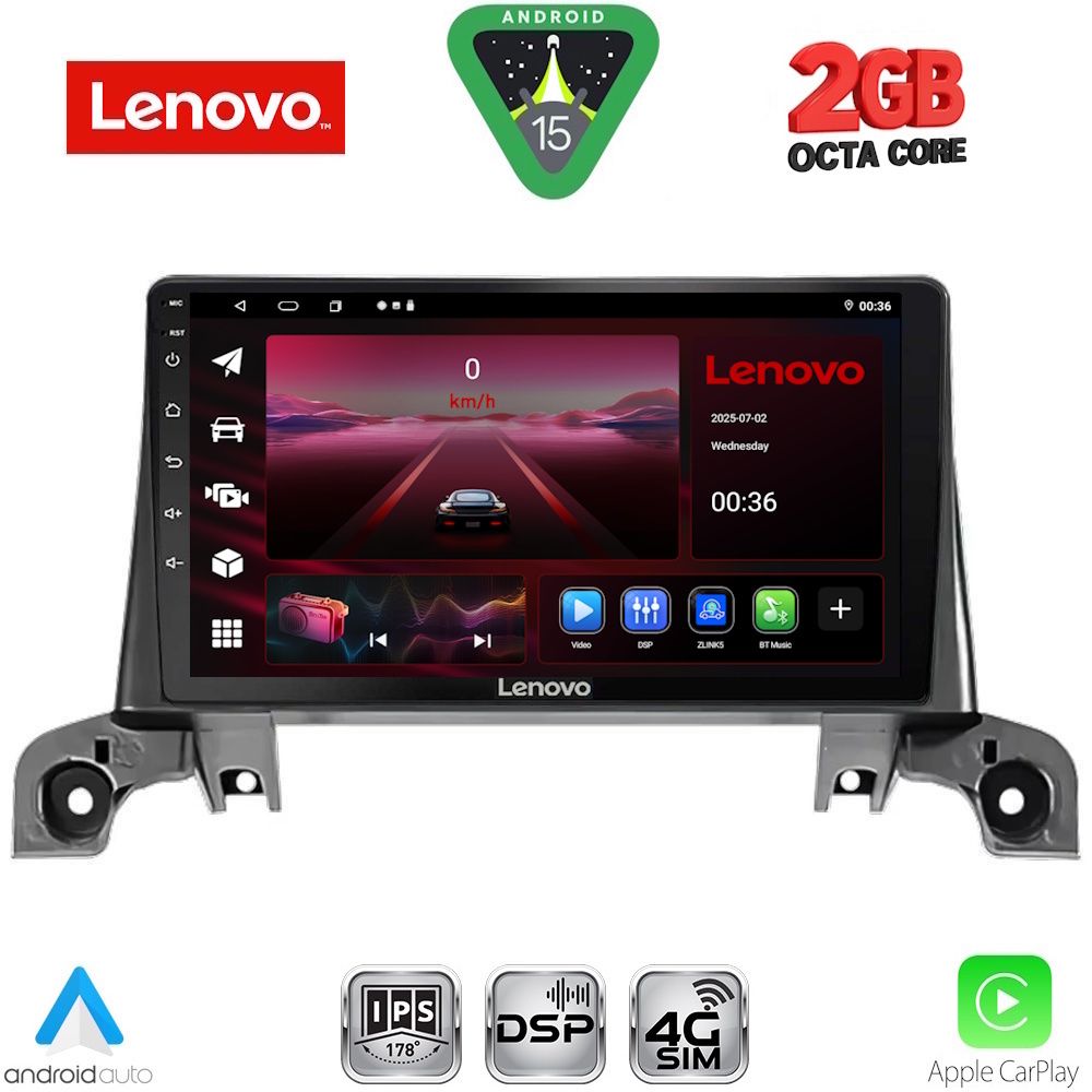 LENOVO LVF 5519_GPS (9inc) MULTIMEDIA TABLET for PEUGEOT 3008 - 5008 mod. 2016-2023 LENOVO LVF 5519_GPS (9inc) MULTIMEDIA TABLET for PEUGEOT 3008 - 5008 mod. 2016-2023