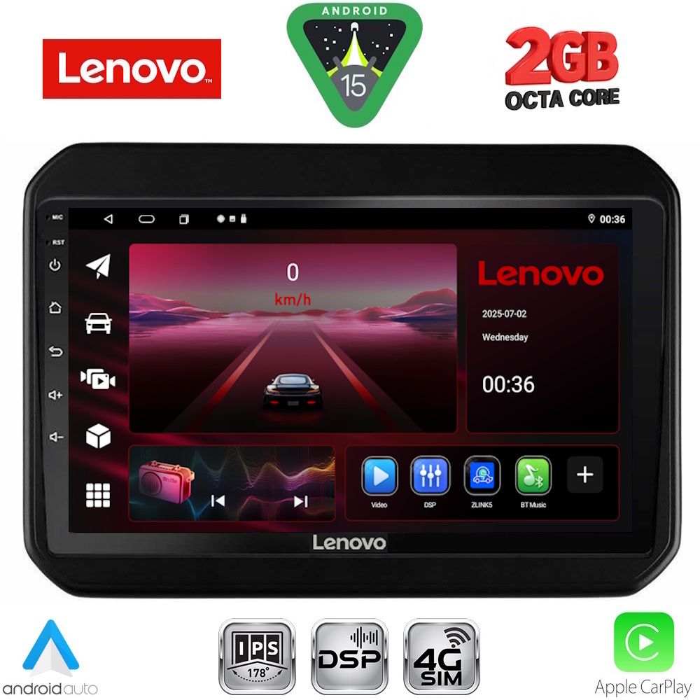 LENOVO LVF 5676_CPA (9inc) MULTIMEDIA TABLET for SUZUKI IGNIS mod. 2016-2026 LENOVO LVF 5676_CPA (9inc) MULTIMEDIA TABLET for SUZUKI IGNIS mod. 2016-2026