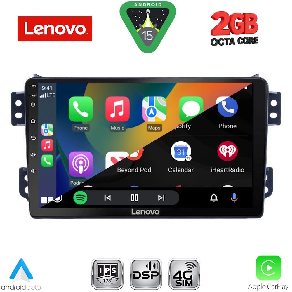 LENOVO LVF 5682_CPA (9inc) MULTIMEDIA TABLET for OPEL AGILA - SUZUKI SPLASH mod. 2008-2018 LENOVO LVF 5682_CPA (9inc) MULTIMEDIA TABLET for OPEL AGILA - SUZUKI SPLASH mod. 2008-2018