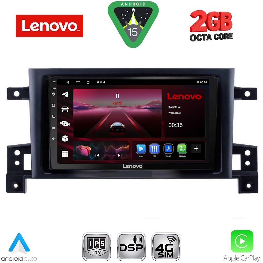 LENOVO LVF 5696_CPA (9inc) MULTIMEDIA TABLET for SUZUKI GRAND VITARA mod. 2005-2015 LENOVO LVF 5696_CPA (9inc) MULTIMEDIA TABLET for SUZUKI GRAND VITARA mod. 2005-2015