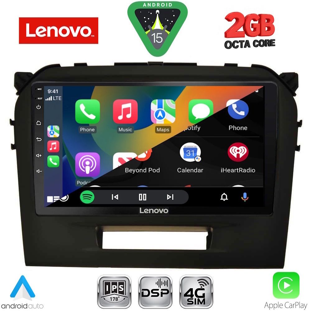 LENOVO LVF 5697BL_CPA (9inc) MULTIMEDIA TABLET for SUZUKI VITARA mod. 2016-2025 (BLACK) LENOVO LVF 5697BL_CPA (9inc) MULTIMEDIA TABLET for SUZUKI VITARA mod. 2016-2025 (BLACK)