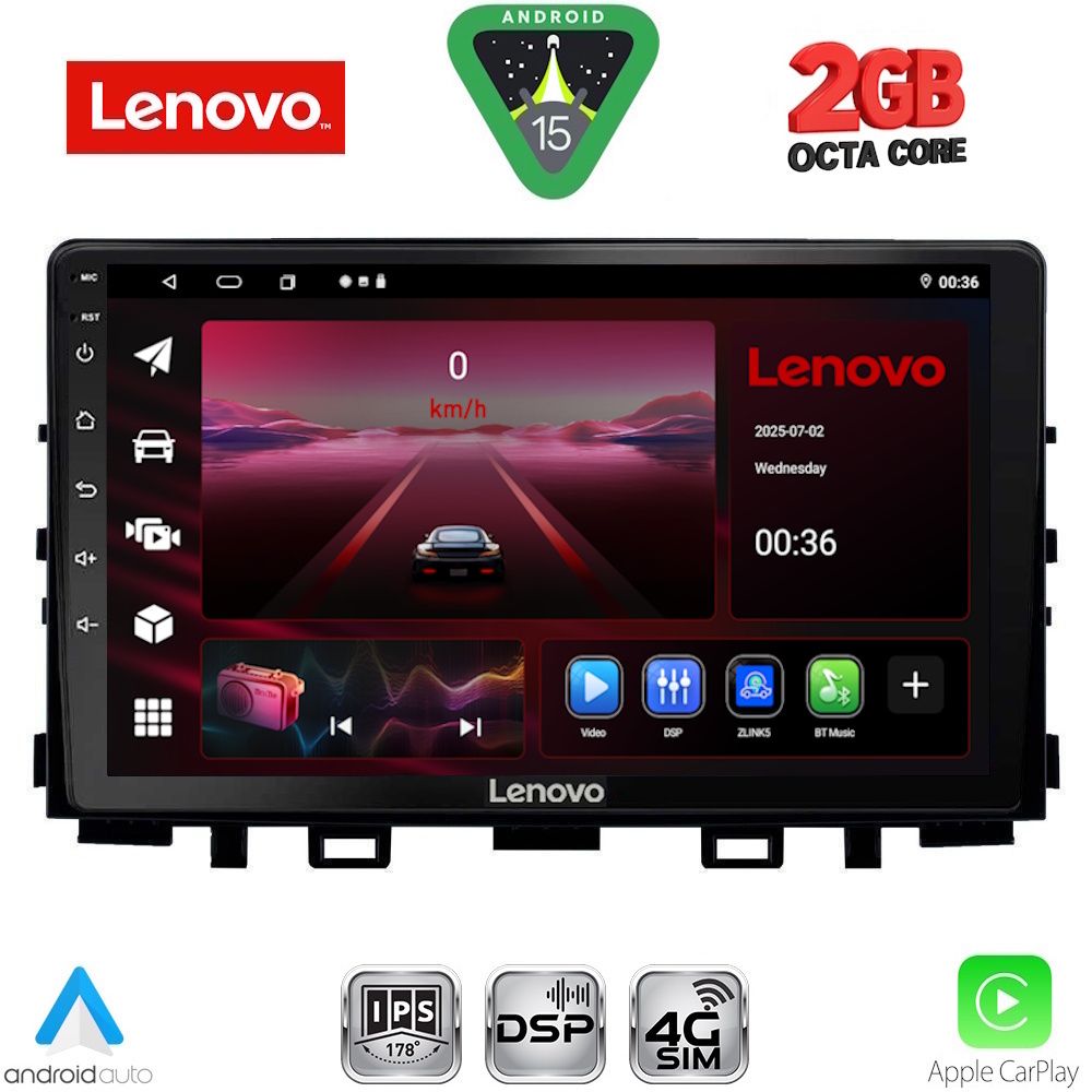 LENOVO LVF 5316_CPA (9inc) MULTIMEDIA TABLET for KIA RIO mod. 2018-2026 – STONIC mod. 2017-2026 LENOVO LVF 5316_CPA (9inc) MULTIMEDIA TABLET for KIA RIO mod. 2018-2026 – STONIC mod. 2017-2026