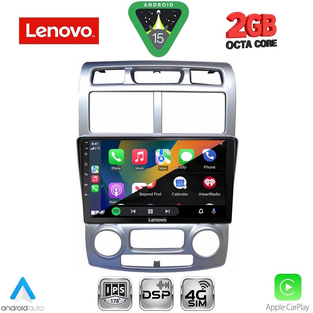 LENOVO LVF 5324SL_CPA (CLIMA) (9inc) MULTIMEDIA TABLET for KIA SPORTAGE mod. 2004-2010 LENOVO LVF 5324SL_CPA (CLIMA) (9inc) MULTIMEDIA TABLET for KIA SPORTAGE mod. 2004-2010