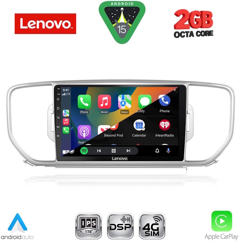 LENOVO LVF 5326_CPA (9inc) MULTIMEDIA TABLET for KIA SPORTAGE mod. 2015-2018 LENOVO LVF 5326_CPA (9inc) MULTIMEDIA TABLET for KIA SPORTAGE mod. 2015-2018