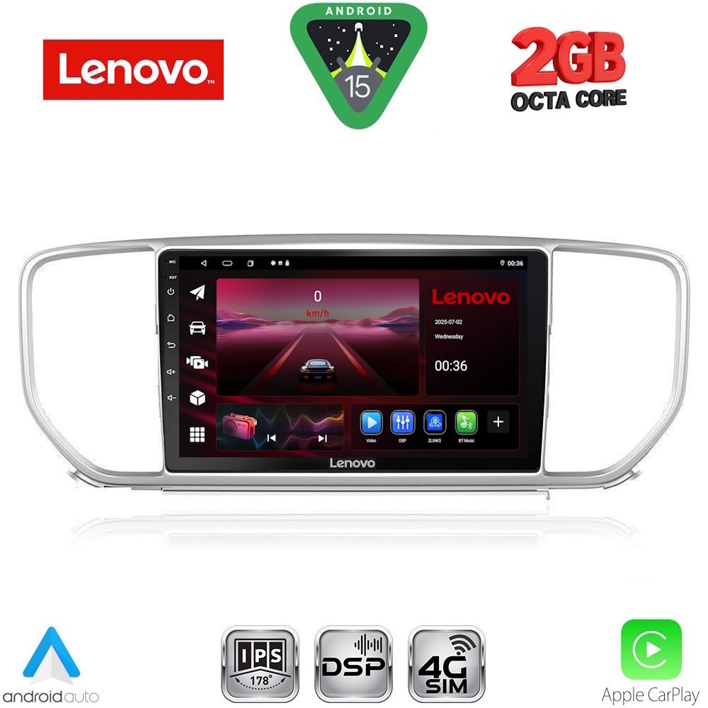 LENOVO LVF 5327_CPA (9inc) MULTIMEDIA TABLET for KIA SPORTAGE mod. 2018-2021 LENOVO LVF 5327_CPA (9inc) MULTIMEDIA TABLET for KIA SPORTAGE mod. 2018-2021