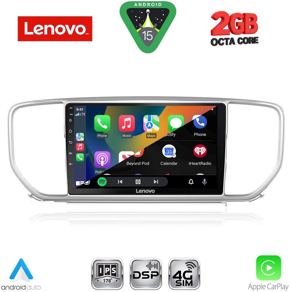 LENOVO LVF 5327_CPA (9inc) MULTIMEDIA TABLET for KIA SPORTAGE mod. 2018-2021 LENOVO LVF 5327_CPA (9inc) MULTIMEDIA TABLET for KIA SPORTAGE mod. 2018-2021