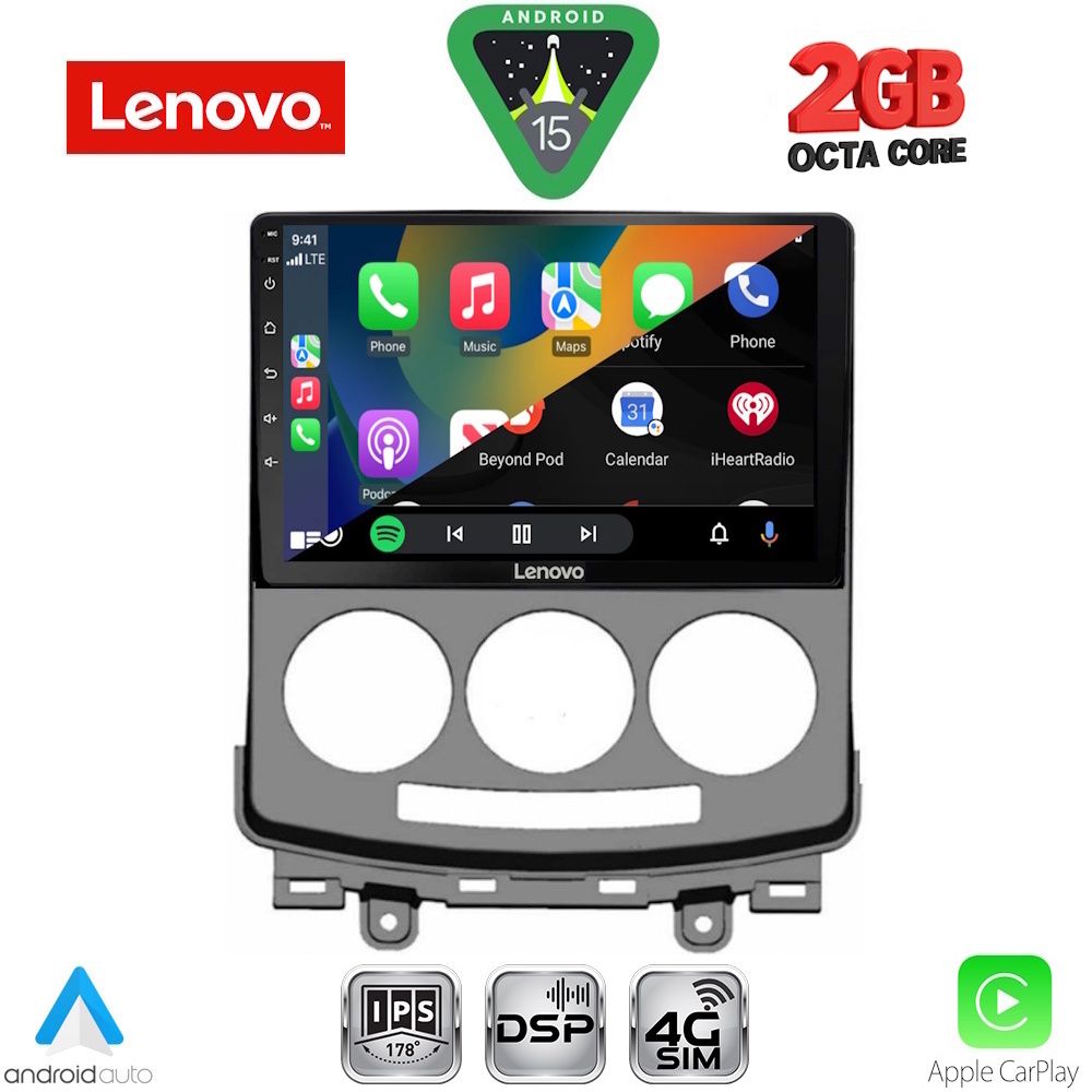LENOVO LVF 5370_CPA (9inc) MULTIMEDIA TABLET for MAZDA 5 mod. 2004-2010 LENOVO LVF 5370_CPA (9inc) MULTIMEDIA TABLET for MAZDA 5 mod. 2004-2010