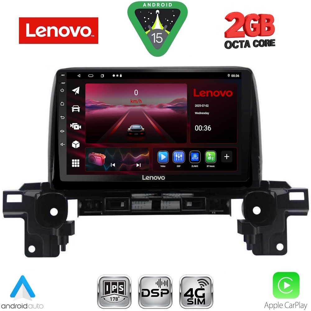 LENOVO LVF 5381_CPA (9inc) MULTIMEDIA TABLET for MAZDA CX5 mod. 2017-2025 LENOVO LVF 5381_CPA (9inc) MULTIMEDIA TABLET for MAZDA CX5 mod. 2017-2025
