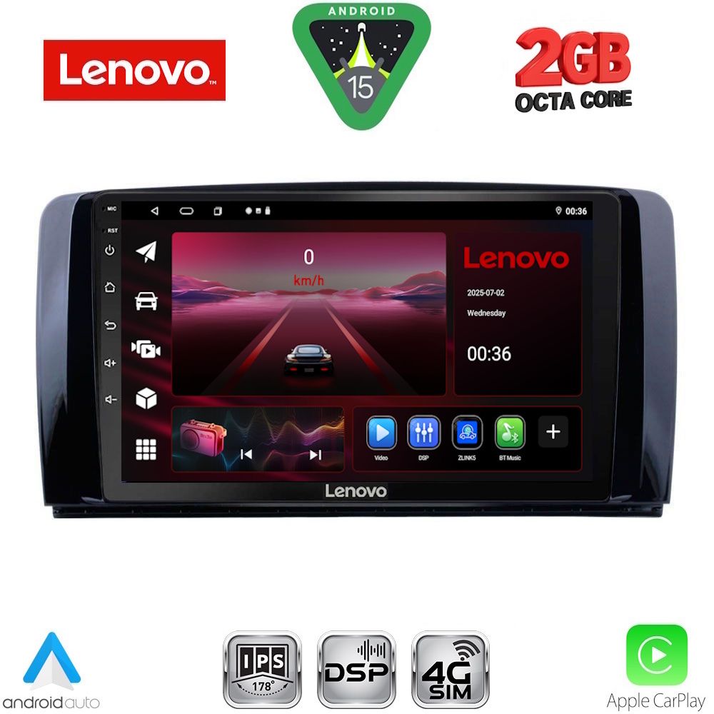 LENOVO LVF 5422_CPA (9inc) MULTIMEDIA TABLET for MERCEDES R (W251) mod. 2006-2015 LENOVO LVF 5422_CPA (9inc) MULTIMEDIA TABLET for MERCEDES R (W251) mod. 2006-2015