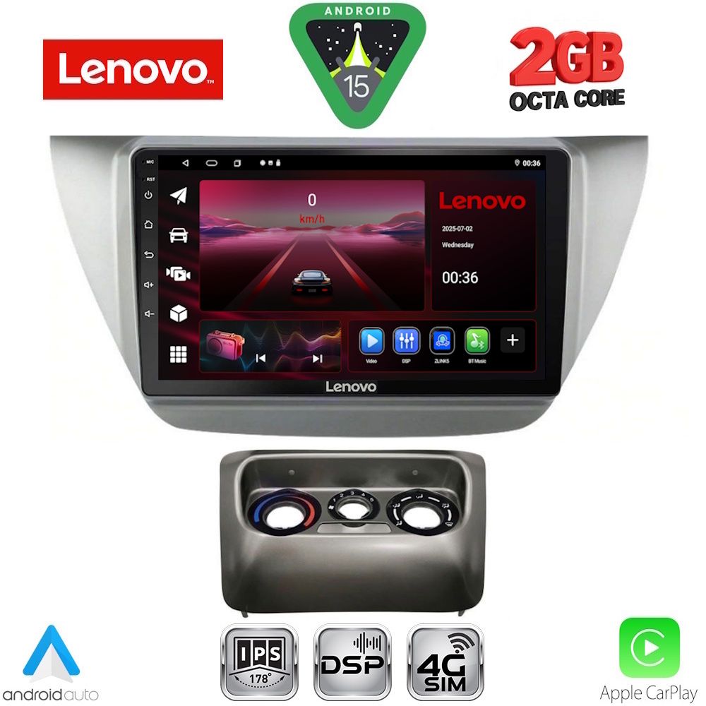 LENOVO LVF 5433_CPA (9inc) MULTIMEDIA TABLET for MITSUBISHI LANCER mod. 2000-2007 LENOVO LVF 5433_CPA (9inc) MULTIMEDIA TABLET for MITSUBISHI LANCER mod. 2000-2007
