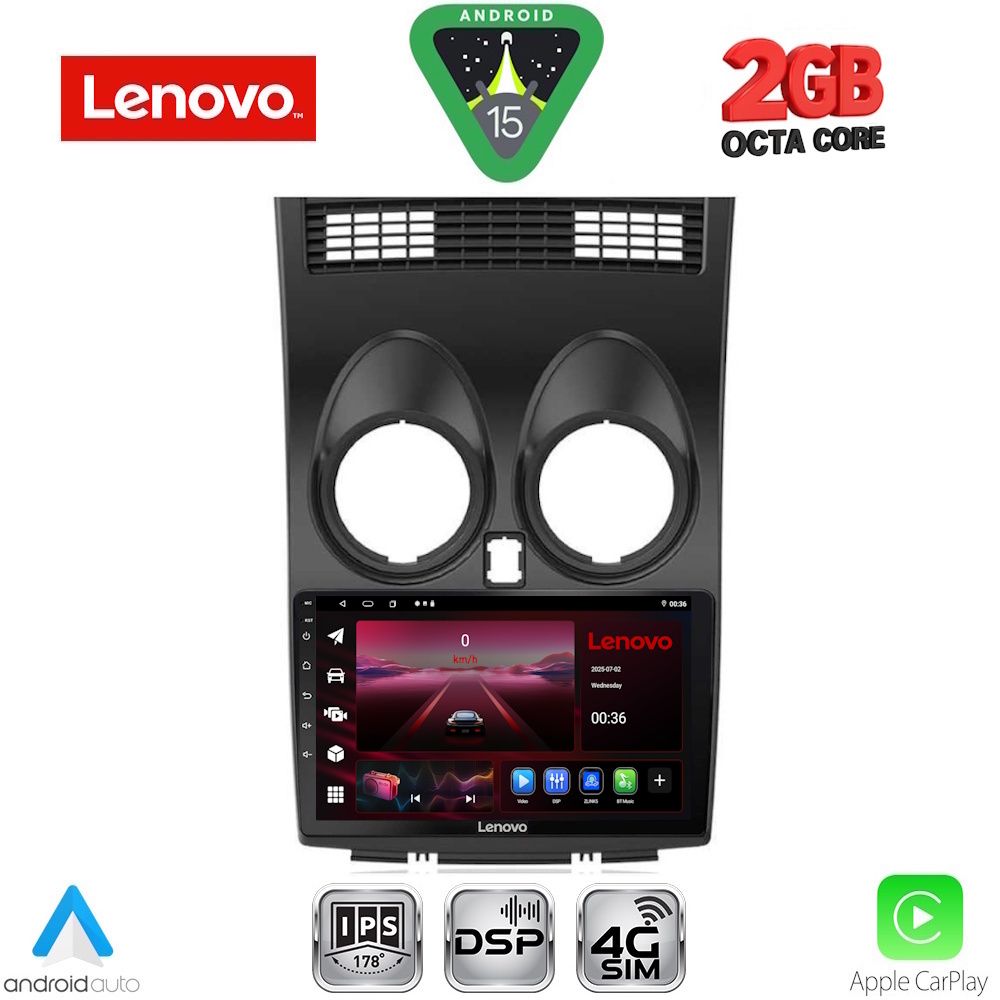 LENOVO LVF 5466_CPA (9inc) MULTIMEDIA TABLET for NISSAN QASHQAI mod. 2007-2014 LENOVO LVF 5466_CPA (9inc) MULTIMEDIA TABLET for NISSAN QASHQAI mod. 2007-2014