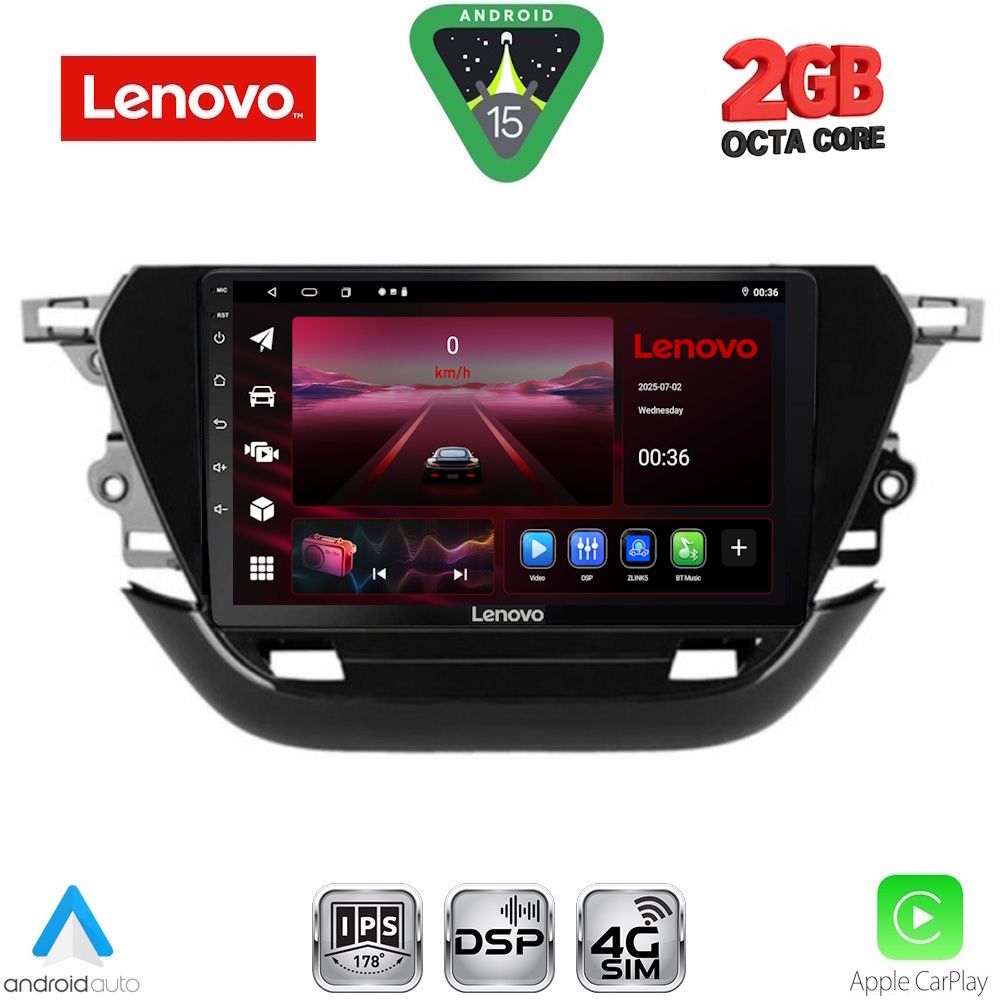 LENOVO LVF 5487_CPA (9inc) MULTIMEDIA TABLET for OPEL CORSA F mod. 2019-2024 LENOVO LVF 5487_CPA (9inc) MULTIMEDIA TABLET for OPEL CORSA F mod. 2019-2024