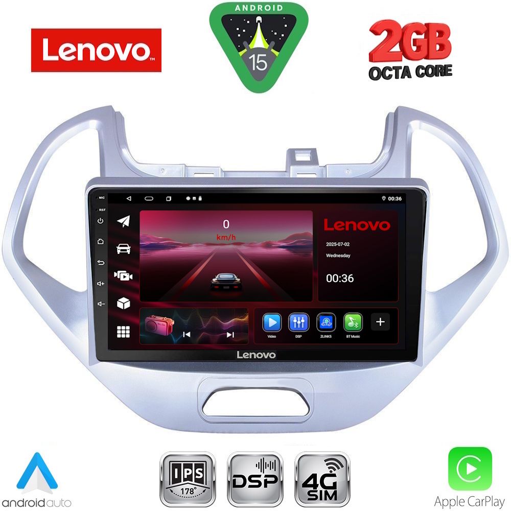 LENOVO LVF 5167LO_CPA (9inc) MULTIMEDIA TABLET for FORD KA mod. 2017-2024 LENOVO LVF 5167LO_CPA (9inc) MULTIMEDIA TABLET for FORD KA mod. 2017-2024
