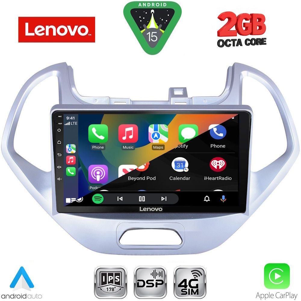 LENOVO LVF 5167LO_CPA (9inc) MULTIMEDIA TABLET for FORD KA mod. 2017-2024 LENOVO LVF 5167LO_CPA (9inc) MULTIMEDIA TABLET for FORD KA mod. 2017-2024