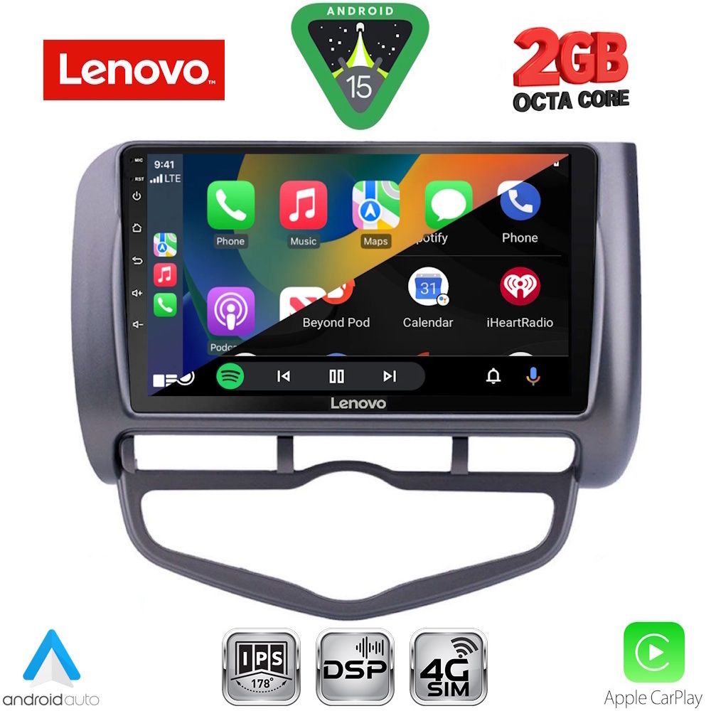 LENOVO LVF 5210_CPA CLIMA (9inc) MULTIMEDIA TABLET for HONDA JAZZ mod. 2002-2008 LENOVO LVF 5210_CPA CLIMA (9inc) MULTIMEDIA TABLET for HONDA JAZZ mod. 2002-2008