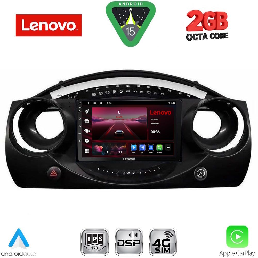 LENOVO LVF 5063_CPA (9inc) MULTIMEDIA TABLET for MINI COOPER (R50-R52-R53) mod. 2000-2006 LENOVO LVF 5063_CPA (9inc) MULTIMEDIA TABLET for MINI COOPER (R50-R52-R53) mod. 2000-2006