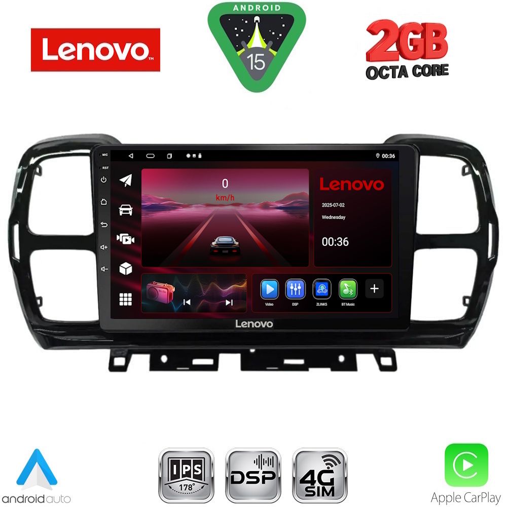 LENOVO LVF 5088_CPA (9inc) MULTIMEDIA TABLET for CITROEN C5 AIRCROSS mod. 2017-2021 LENOVO LVF 5088_CPA (9inc) MULTIMEDIA TABLET for CITROEN C5 AIRCROSS mod. 2017-2021