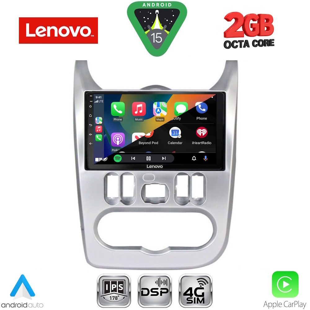 LENOVO LVF 5101SL_CPA (9inc) MULTIMEDIA TABLET for DACIA DUSTER – LOGAN – SANDERO mod. 2006-2012 (SILVER) LENOVO LVF 5101SL_CPA (9inc) MULTIMEDIA TABLET for DACIA DUSTER – LOGAN – SANDERO mod. 2006-2012 (SILVER)