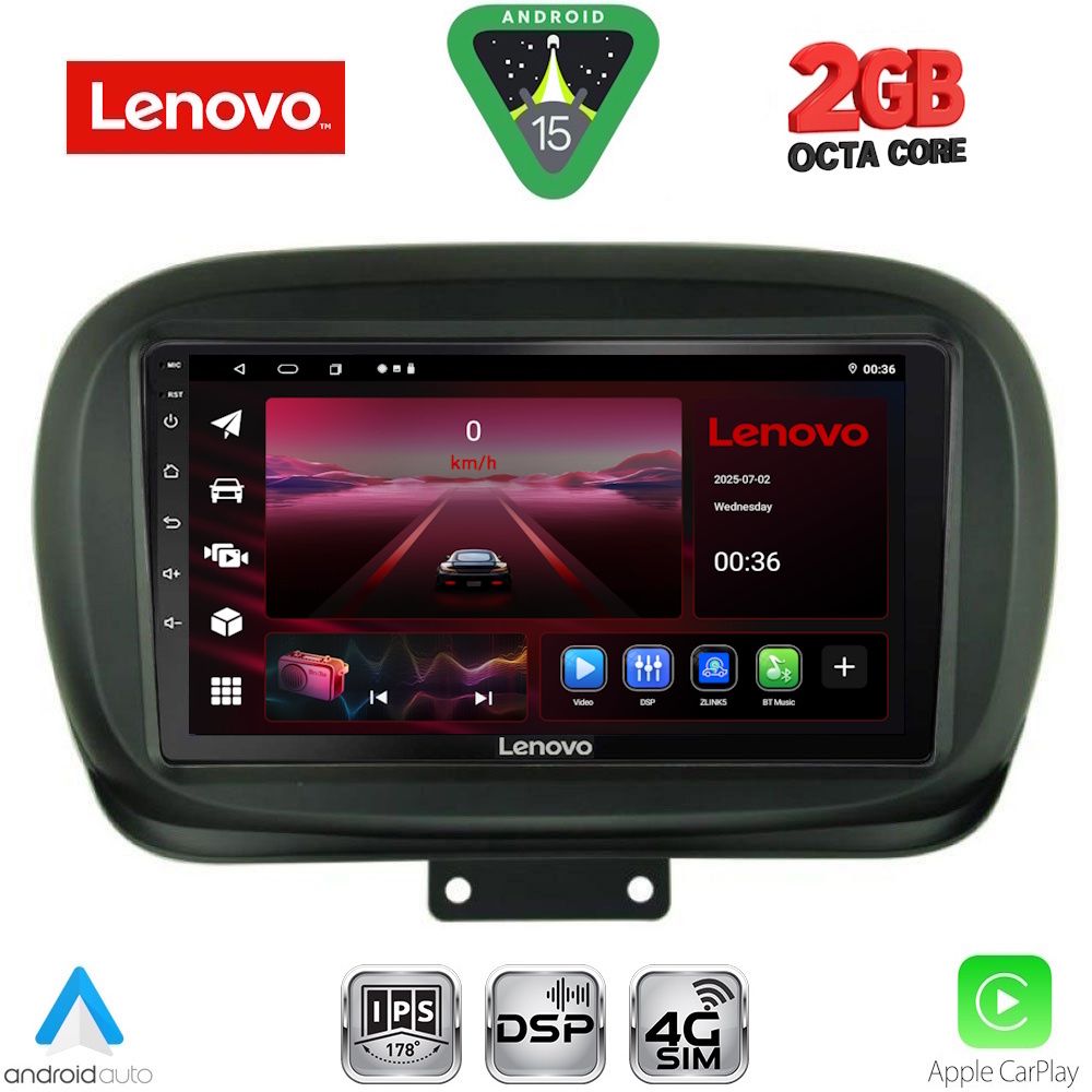 LENOVO LVF 5134_CPA (9inc) MULTIMEDIA TABLET for FIAT 500Χ mod. 2014-2024 LENOVO LVF 5134_CPA (9inc) MULTIMEDIA TABLET for FIAT 500Χ mod. 2014-2024