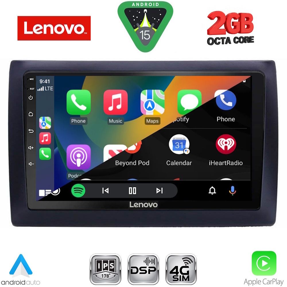 LENOVO LVF 5145_CPA (9inc) MULTIMEDIA TABLET for FIAT STILO mod. 2001-2007 LENOVO LVF 5145_CPA (9inc) MULTIMEDIA TABLET for FIAT STILO mod. 2001-2007