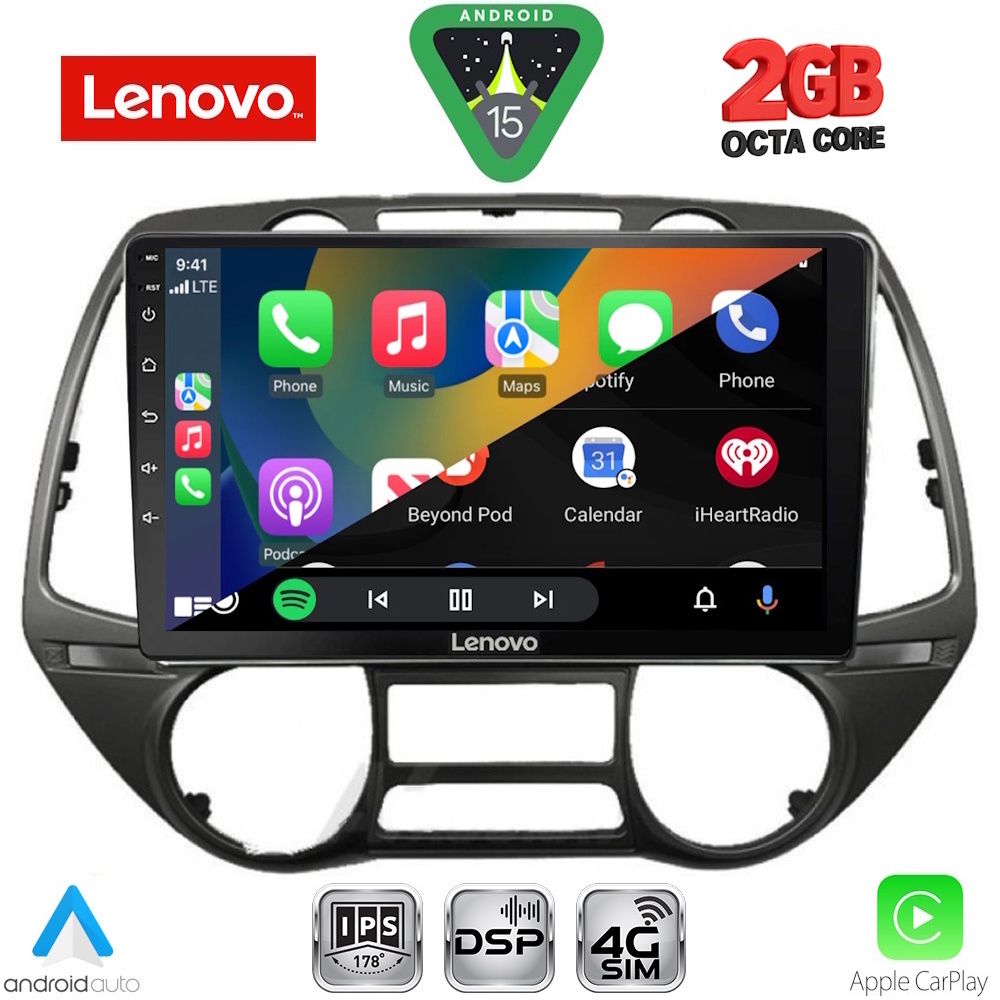 LENOVO LVF 5226_CPA (9inc) MULTIMEDIA TABLET for HYUNDAI i20 mod. 2008-2014 LENOVO LVF 5226_CPA (9inc) MULTIMEDIA TABLET for HYUNDAI i20 mod. 2008-2014