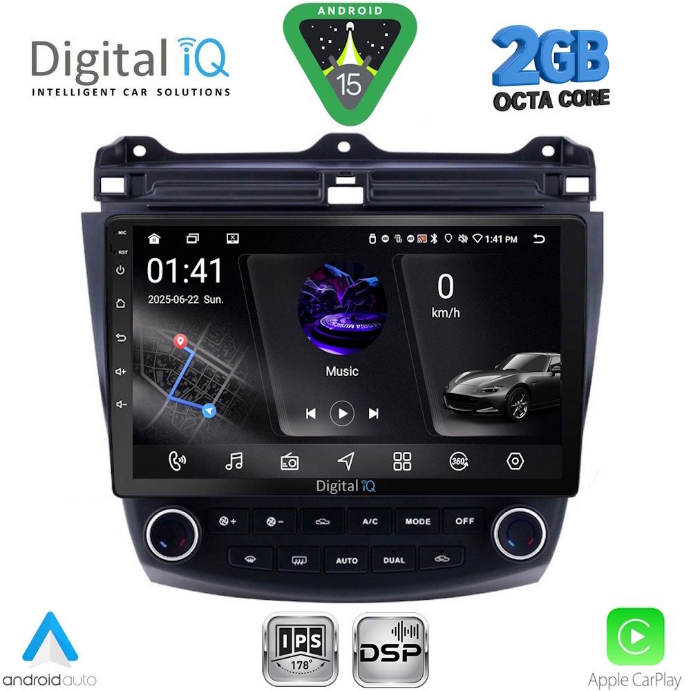 DIGITAL IQ RSF 4182_CPA (10inc) MULTIMEDIA TABLET for HONDA ACCORD mod. 2003-2007 DIGITAL IQ RSF 4182_CPA (10inc) MULTIMEDIA TABLET for HONDA ACCORD mod. 2003-2007