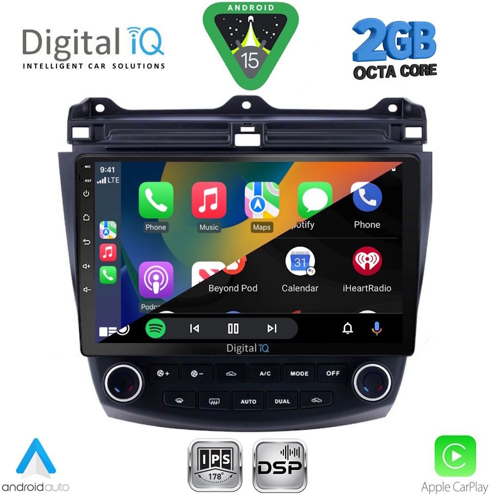 DIGITAL IQ RSF 4182_CPA (10inc) MULTIMEDIA TABLET for HONDA ACCORD mod. 2003-2007 DIGITAL IQ RSF 4182_CPA (10inc) MULTIMEDIA TABLET for HONDA ACCORD mod. 2003-2007