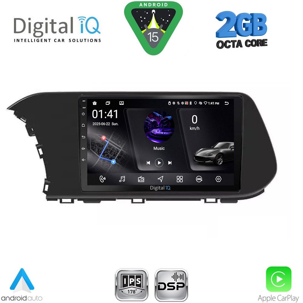 DIGITAL IQ RSF 4220_CPA (10inc) MULTIMEDIA TABLET for HYUNDAI i20 - BAYON mod. 2021-2026 DIGITAL IQ RSF 4220_CPA (10inc) MULTIMEDIA TABLET for HYUNDAI i20 - BAYON mod. 2021-2026