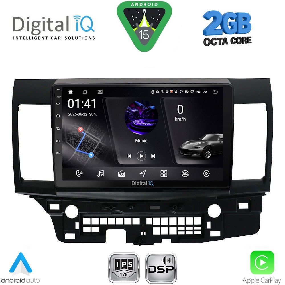 DIGITAL IQ RSF 4434_CPA (10inc) MULTIMEDIA TABLET for MITSUBISHI LANCER mod. 2008-2017 DIGITAL IQ RSF 4434_CPA (10inc) MULTIMEDIA TABLET for MITSUBISHI LANCER mod. 2008-2017