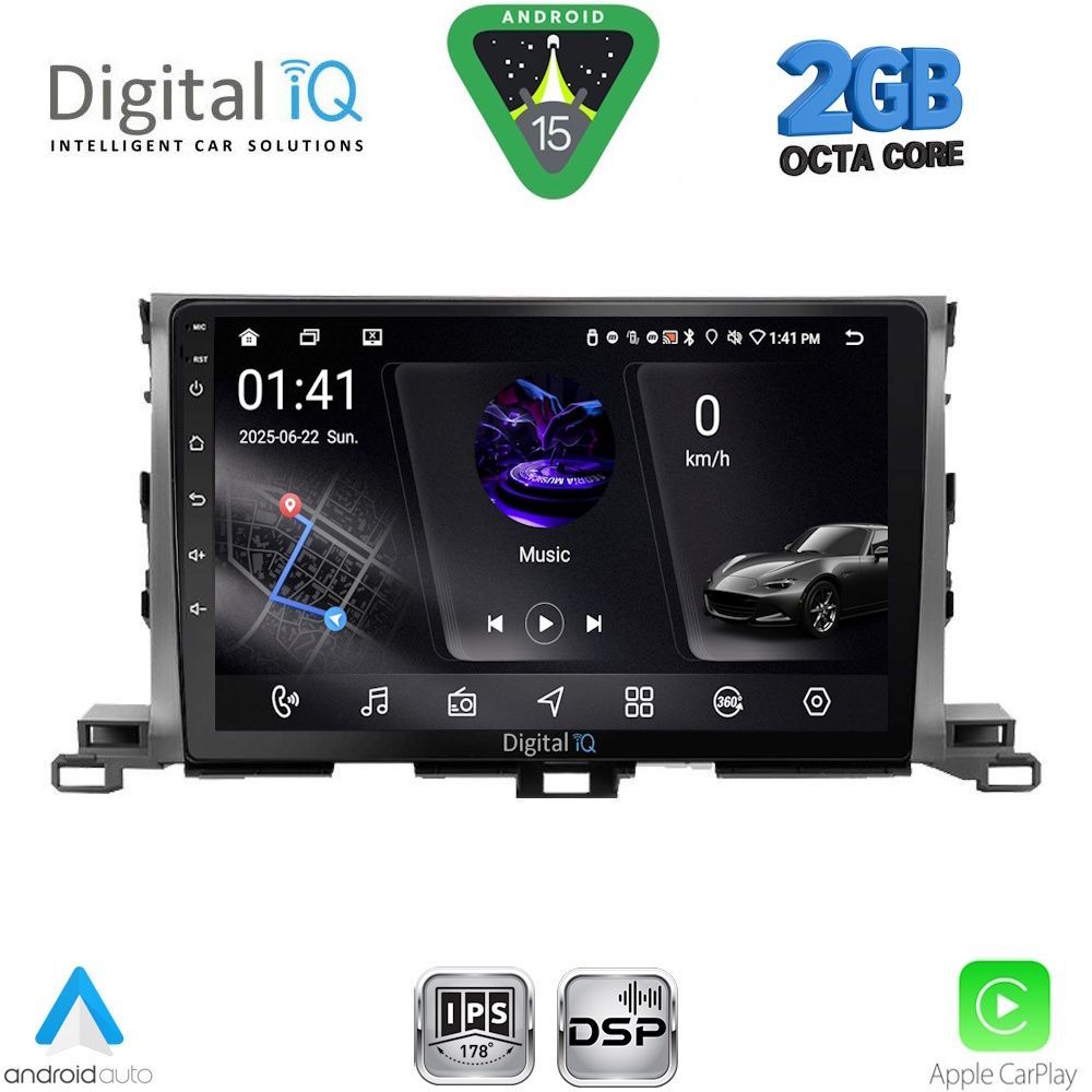 DIGITAL IQ RSF 4700_CPA (10inc) MULTIMEDIA TABLET for TOYOTA HIGHLANDER mod. 2014-2019 DIGITAL IQ RSF 4700_CPA (10inc) MULTIMEDIA TABLET for TOYOTA HIGHLANDER mod. 2014-2019
