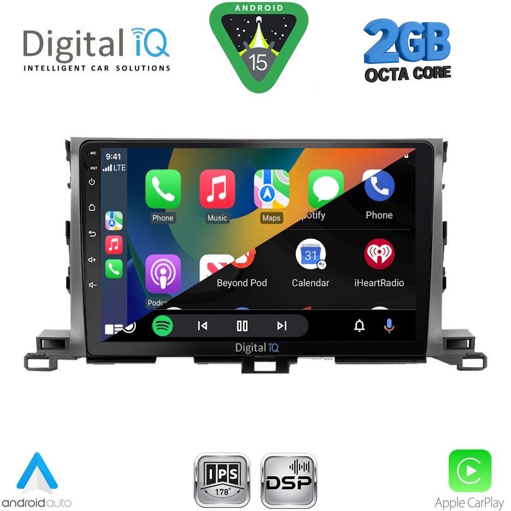 DIGITAL IQ RSF 4700_CPA (10inc) MULTIMEDIA TABLET for TOYOTA HIGHLANDER mod. 2014-2019 DIGITAL IQ RSF 4700_CPA (10inc) MULTIMEDIA TABLET for TOYOTA HIGHLANDER mod. 2014-2019