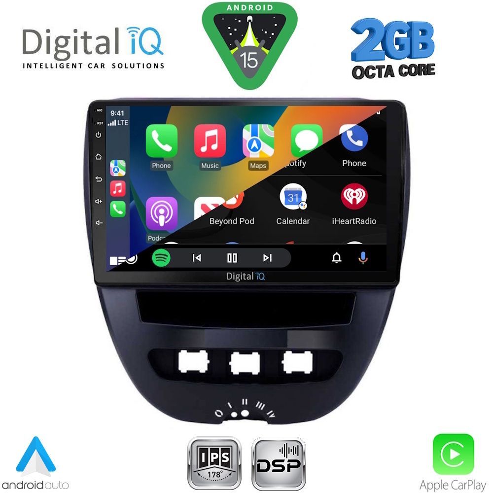 DIGITAL IQ RSF 4707_CPA (10inc) MULTIMEDIA TABLET for CITROEN C1-PEUGEOT 107-TOYOTA AYGO mod. 2005-2014 DIGITAL IQ RSF 4707_CPA (10inc) MULTIMEDIA TABLET for CITROEN C1-PEUGEOT 107-TOYOTA AYGO mod. 2005-2014