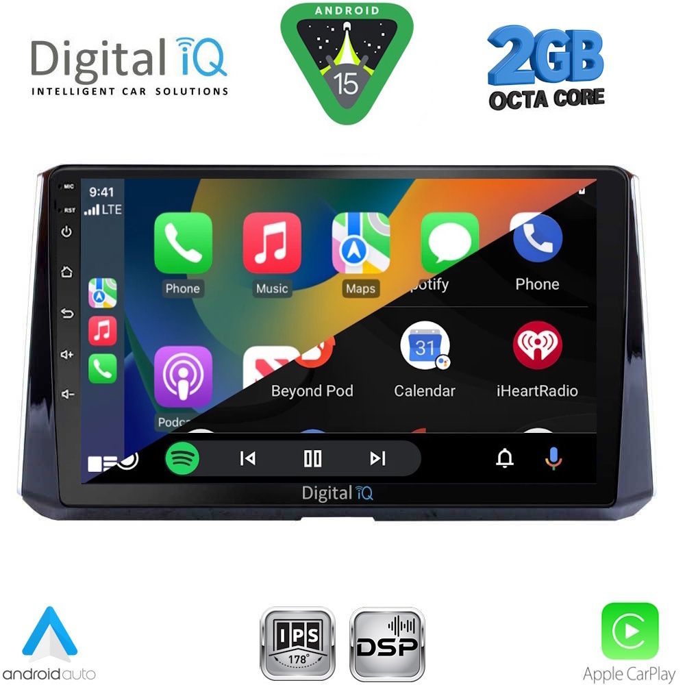 DIGITAL IQ RSF 4716_CPA (10inc) MULTIMEDIA TABLET for TOYOTA COROLLA mod. 2019-2026 DIGITAL IQ RSF 4716_CPA (10inc) MULTIMEDIA TABLET for TOYOTA COROLLA mod. 2019-2026