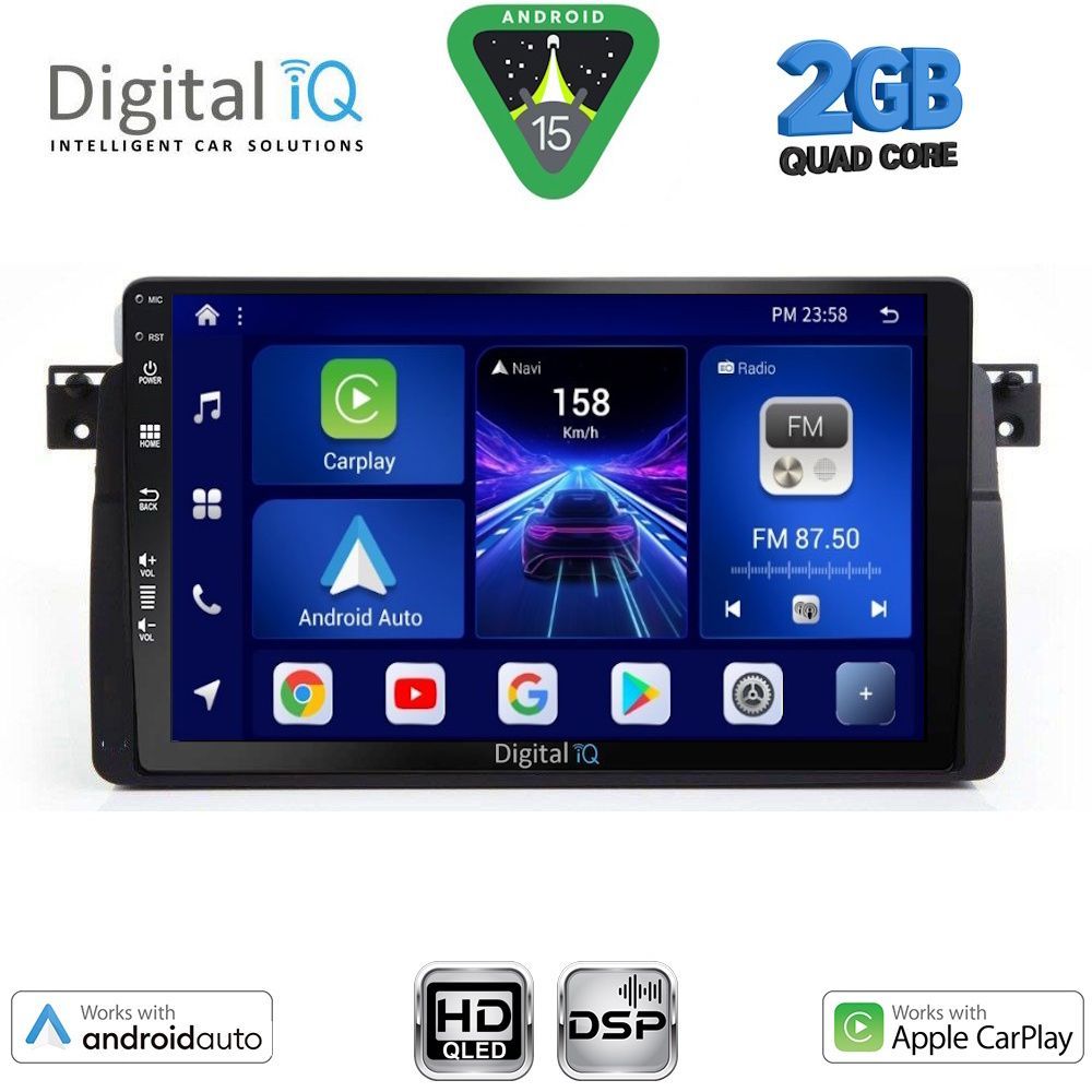DIGITAL IQ BXC 3042_CPAA (9inc) MULTIMEDIA TABLET for BMW S.3 (E46) mod. 1998-2005 DIGITAL IQ BXC 3042_CPAA (9inc) MULTIMEDIA TABLET for BMW S.3 (E46) mod. 1998-2005