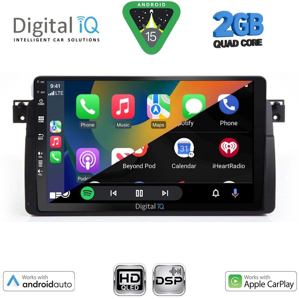 DIGITAL IQ BXC 3042_CPAA (9inc) MULTIMEDIA TABLET for BMW S.3 (E46) mod. 1998-2005 DIGITAL IQ BXC 3042_CPAA (9inc) MULTIMEDIA TABLET for BMW S.3 (E46) mod. 1998-2005