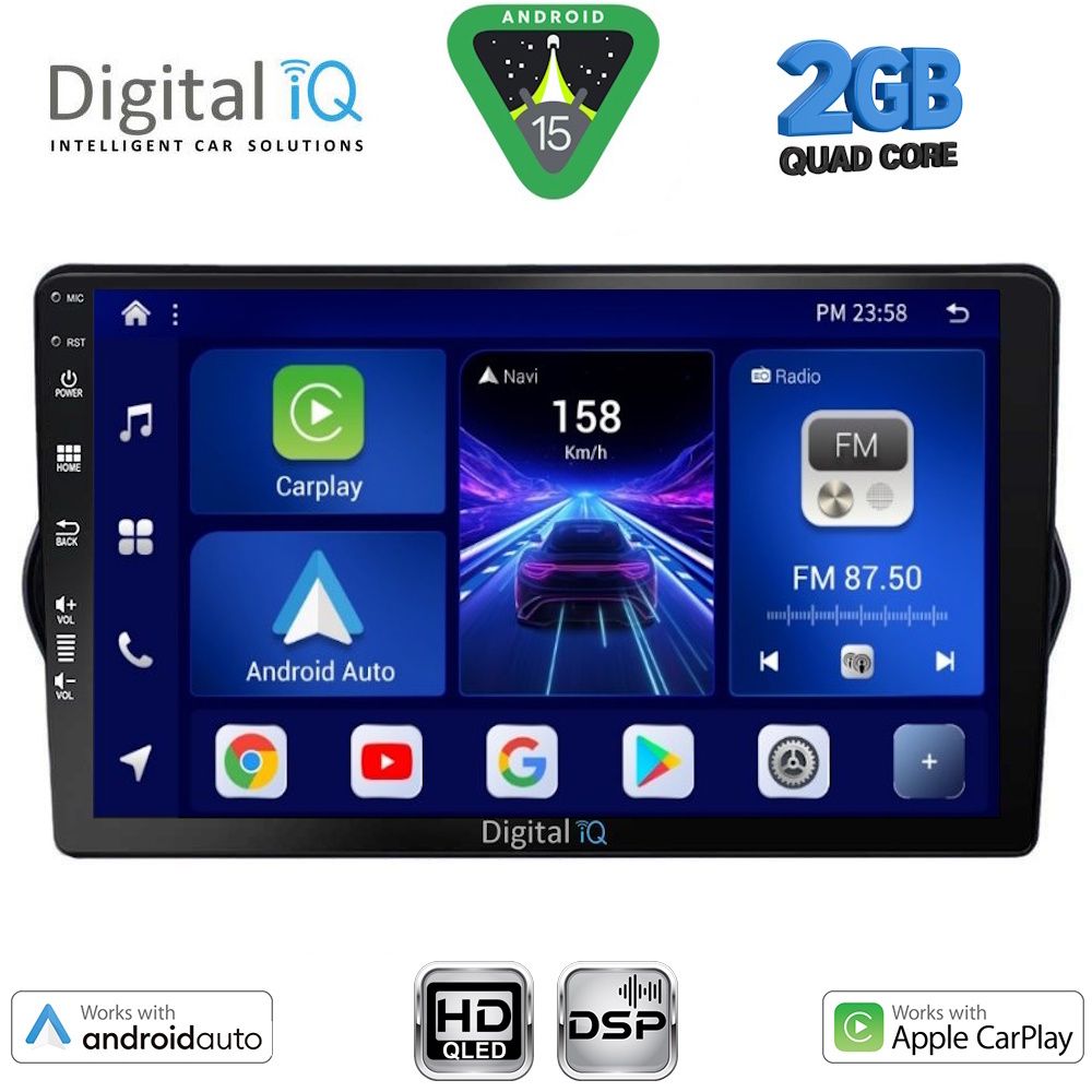 DIGITAL IQ BXC 3148_CPAA (9inc) MULTIMEDIA TABLET for FIAT TIPO mod. 2015-2023 DIGITAL IQ BXC 3148_CPAA (9inc) MULTIMEDIA TABLET for FIAT TIPO mod. 2015-2023