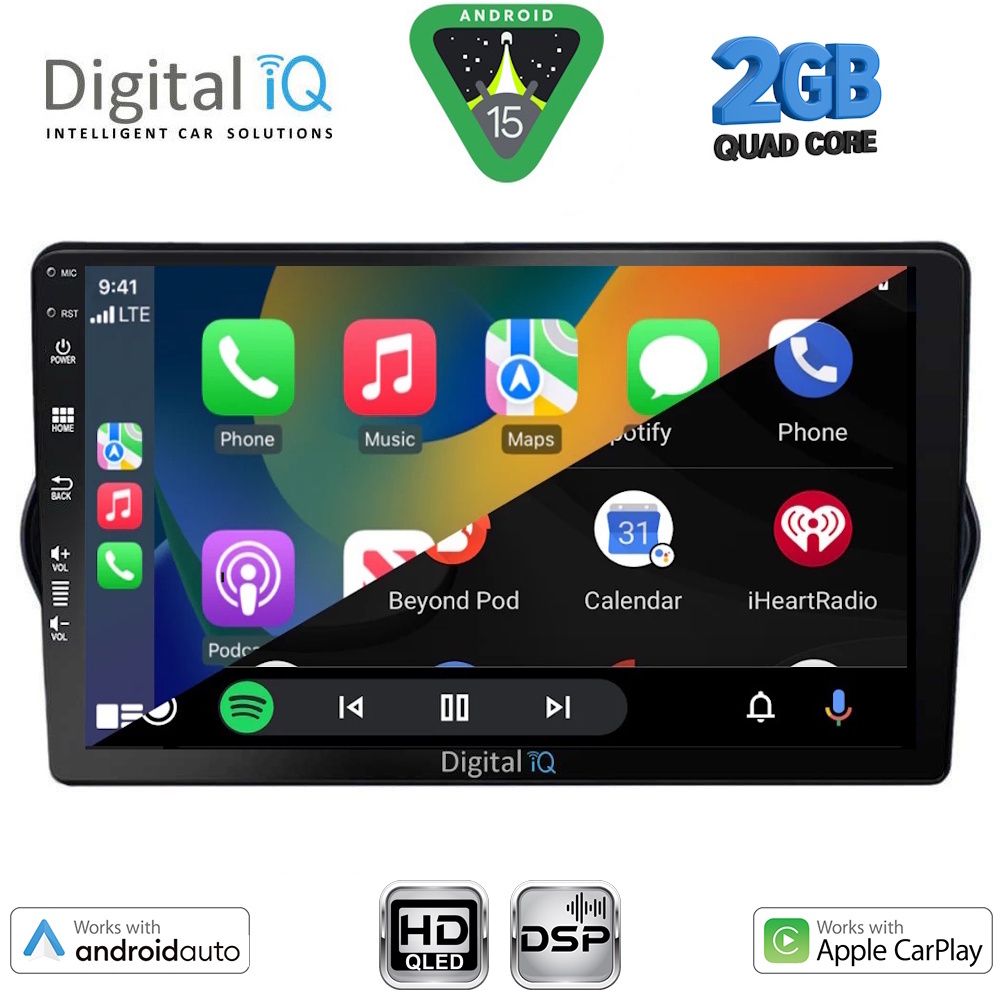 DIGITAL IQ BXC 3148_CPAA (9inc) MULTIMEDIA TABLET for FIAT TIPO mod. 2015-2023 DIGITAL IQ BXC 3148_CPAA (9inc) MULTIMEDIA TABLET for FIAT TIPO mod. 2015-2023