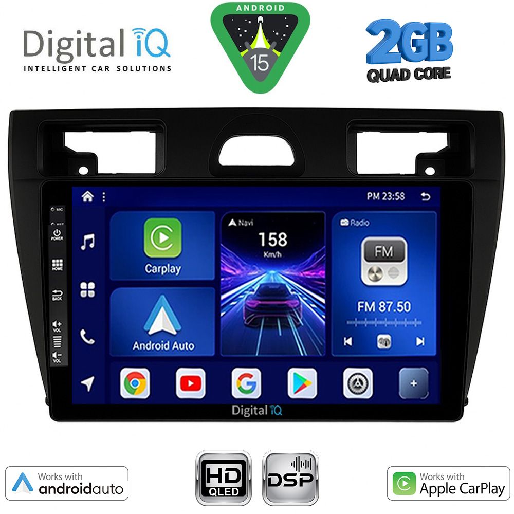 DIGITAL IQ BXC 3153BL_CPAA (9inc) MULTIMEDIA TABLET for FORD FIESTA mod. 2005-2008 (BLACK) DIGITAL IQ BXC 3153BL_CPAA (9inc) MULTIMEDIA TABLET for FORD FIESTA mod. 2005-2008 (BLACK)