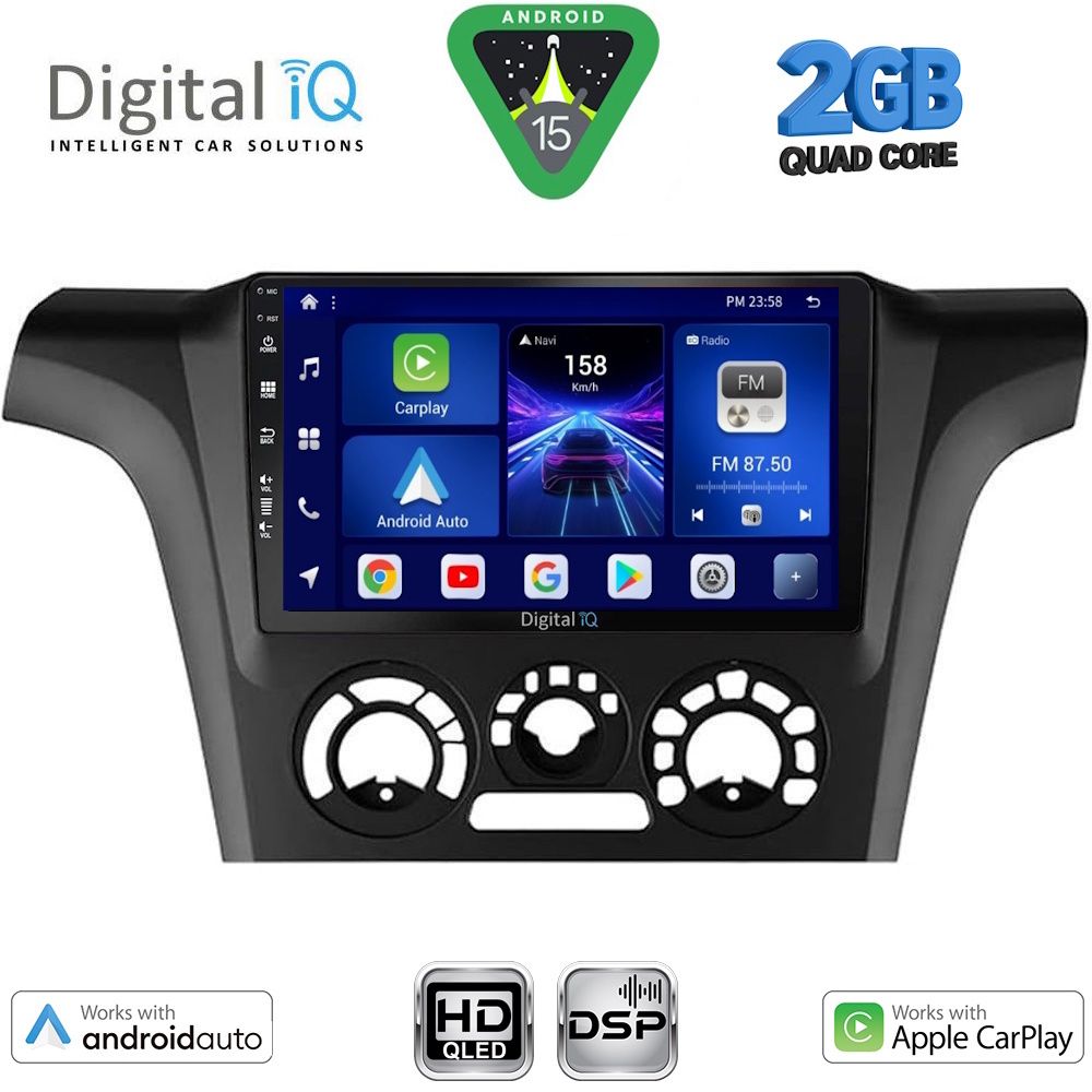 DIGITAL IQ BXC 3441_CPAA A/C (9inc) MULTIMEDIA TABLET for MITSUBISHI OUTLANDER mod. 2001-2005 DIGITAL IQ BXC 3441_CPAA A/C (9inc) MULTIMEDIA TABLET for MITSUBISHI OUTLANDER mod. 2001-2005