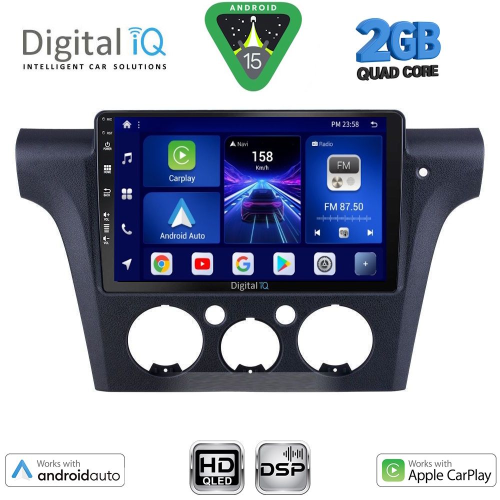 DIGITAL IQ BXC 3441_CPAA CLIMA (10inc) MULTIMEDIA TABLET for MITSUBISHI OUTLANDER mod. 2001-2005 with CLIMA DIGITAL IQ BXC 3441_CPAA CLIMA (10inc) MULTIMEDIA TABLET for MITSUBISHI OUTLANDER mod. 2001-2005 with CLIMA
