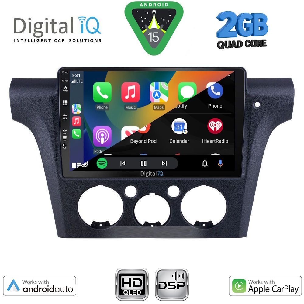 DIGITAL IQ BXC 3441_CPAA CLIMA (10inc) MULTIMEDIA TABLET for MITSUBISHI OUTLANDER mod. 2001-2005 with CLIMA DIGITAL IQ BXC 3441_CPAA CLIMA (10inc) MULTIMEDIA TABLET for MITSUBISHI OUTLANDER mod. 2001-2005 with CLIMA