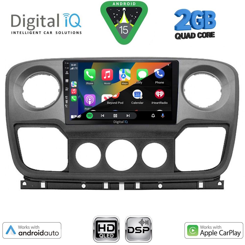DIGITAL IQ BXC 3463_CPAA (10inc) MULTIMEDIA TABLET for NISSAN NV400 - OPEL MOVANO - RENAULT MASTER mod. 2010-2020 DIGITAL IQ BXC 3463_CPAA (10inc) MULTIMEDIA TABLET for NISSAN NV400 - OPEL MOVANO - RENAULT MASTER mod. 2010-2020