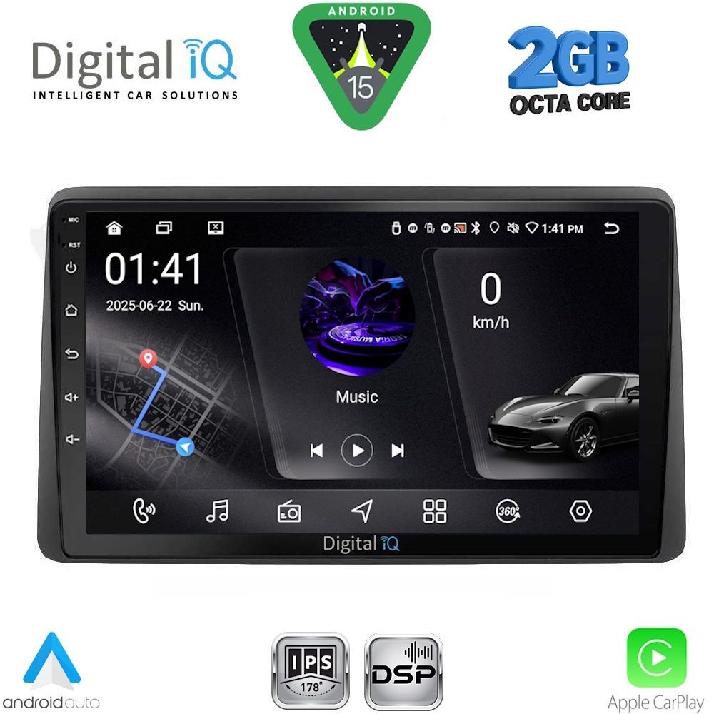 DIGITAL IQ RSF 4104_CPA (10inc) MULTIMEDIA TABLET for DACIA DUSTER mod. 2019-2025 DIGITAL IQ RSF 4104_CPA (10inc) MULTIMEDIA TABLET for DACIA DUSTER mod. 2019-2025