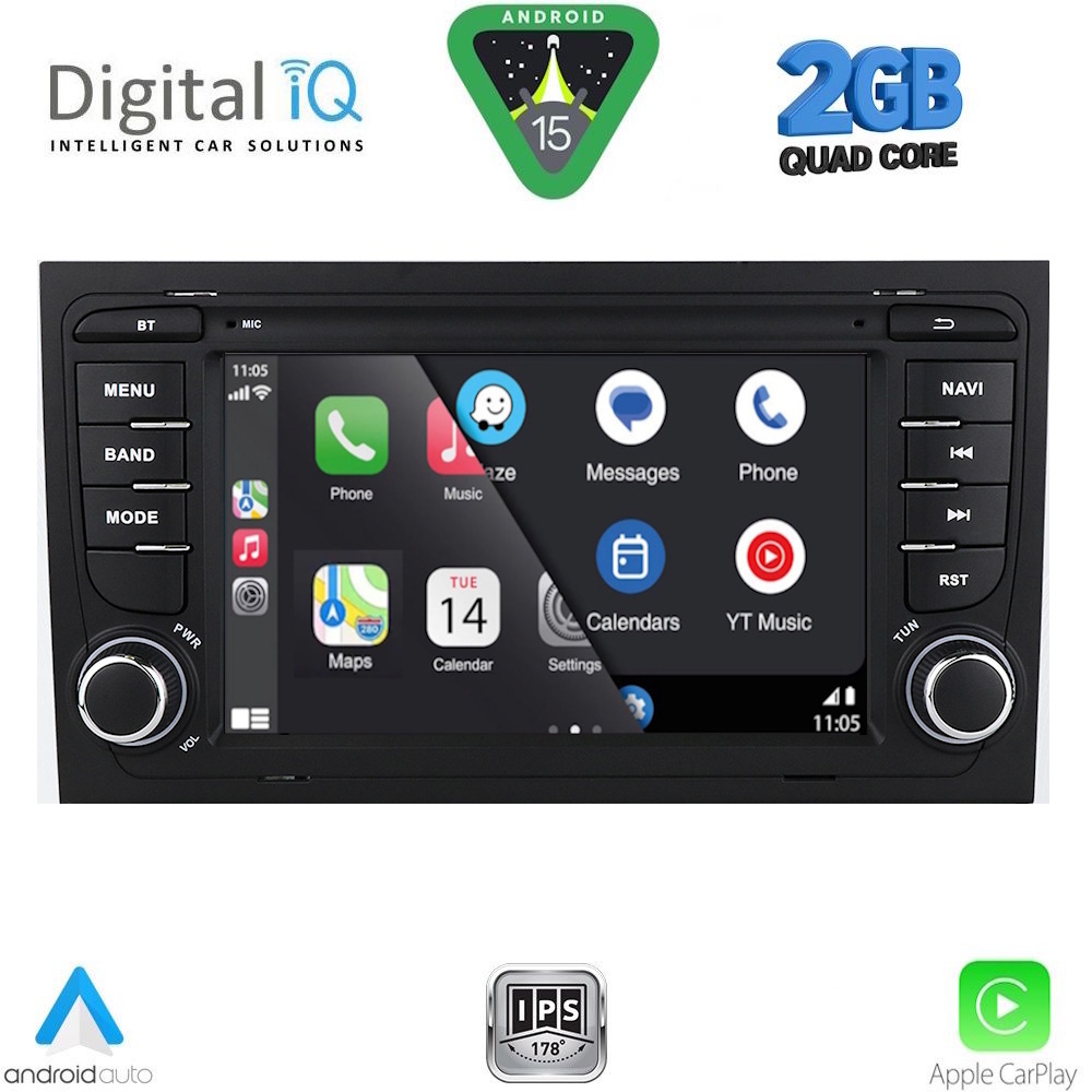 DIGITAL IQ BLD 250_CPA (7" DECK) MULTIMEDIA SYSTEM for AUDI A4 mod. 2002-2008 DIGITAL IQ BLD 250_CPA (7" DECK) MULTIMEDIA SYSTEM for AUDI A4 mod. 2002-2008