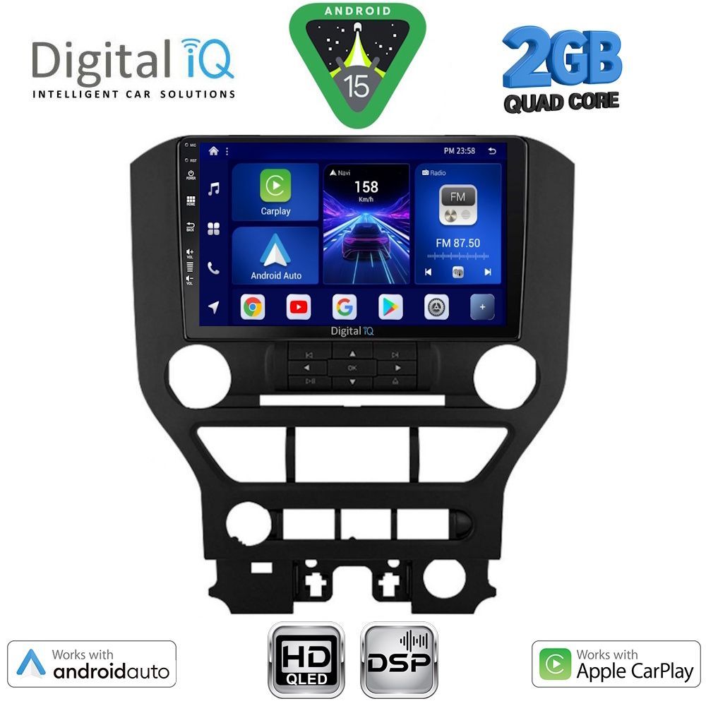 DIGITAL IQ BXC 3166_CPAA 3BUT (9inc) MULTIMEDIA TABLET for FORD MUSTANG mod. 2015-2020 DIGITAL IQ BXC 3166_CPAA 3BUT (9inc) MULTIMEDIA TABLET for FORD MUSTANG mod. 2015-2020