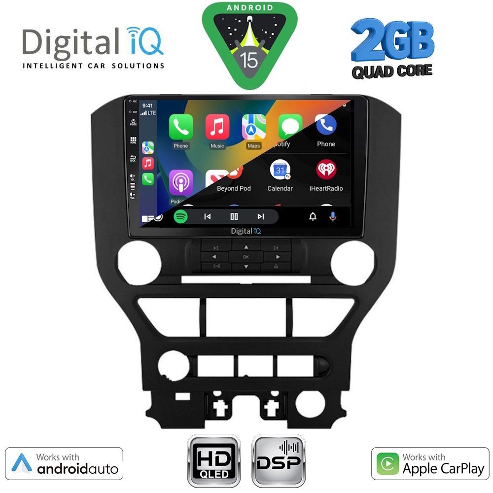 DIGITAL IQ BXC 3166_CPAA 3BUT (9inc) MULTIMEDIA TABLET for FORD MUSTANG mod. 2015-2020 DIGITAL IQ BXC 3166_CPAA 3BUT (9inc) MULTIMEDIA TABLET for FORD MUSTANG mod. 2015-2020