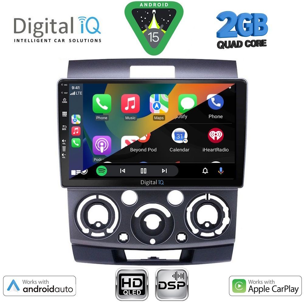 DIGITAL IQ BXC 3170_CPAA (9inc) MULTIMEDIA TABLET for FORD RANGER | MAZDA BT50 mod. 2006-2011 DIGITAL IQ BXC 3170_CPAA (9inc) MULTIMEDIA TABLET for FORD RANGER | MAZDA BT50 mod. 2006-2011