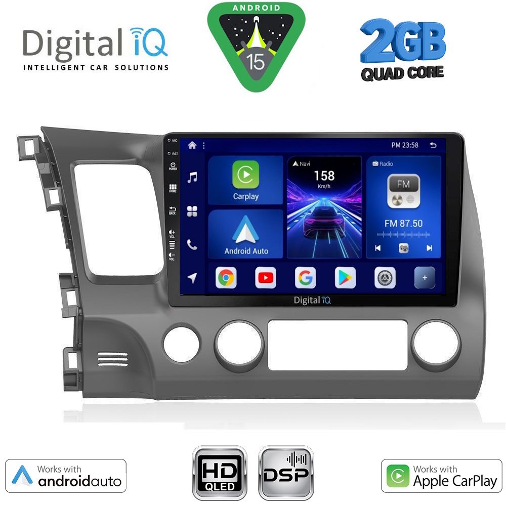 DIGITAL IQ BXC 3188_CPAA (10inc) MULTIMEDIA TABLET for HONDA CIVIC 4D mod. 2006-2012 DIGITAL IQ BXC 3188_CPAA (10inc) MULTIMEDIA TABLET for HONDA CIVIC 4D mod. 2006-2012