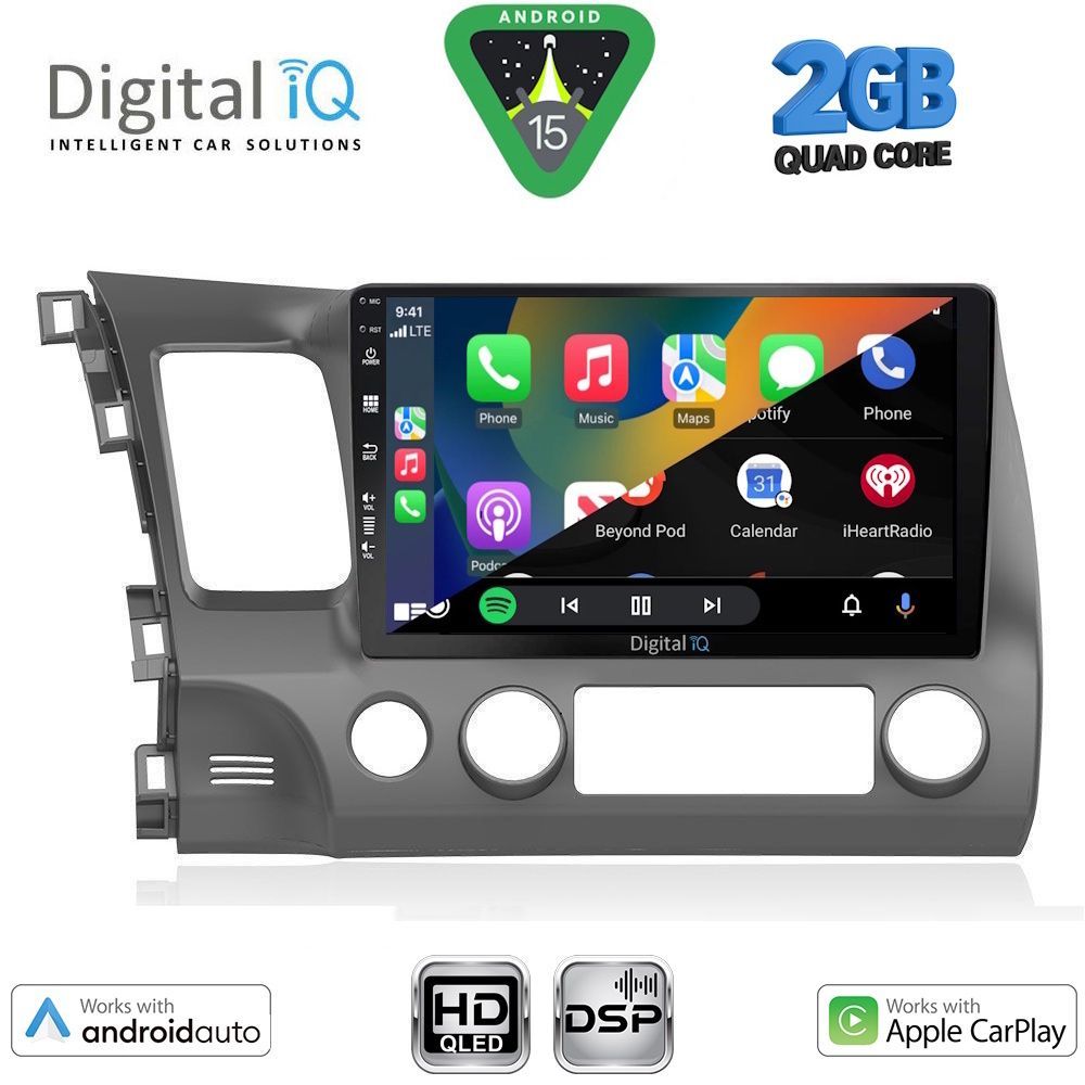 DIGITAL IQ BXC 3188_CPAA (10inc) MULTIMEDIA TABLET for HONDA CIVIC 4D mod. 2006-2012 DIGITAL IQ BXC 3188_CPAA (10inc) MULTIMEDIA TABLET for HONDA CIVIC 4D mod. 2006-2012