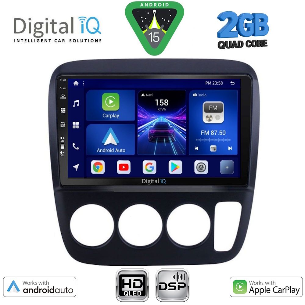 DIGITAL IQ BXC 3196_CPAA A/C (9inc) MULTIMEDIA TABLET for HONDA CRV mod. 1996-2006 DIGITAL IQ BXC 3196_CPAA A/C (9inc) MULTIMEDIA TABLET for HONDA CRV mod. 1996-2006